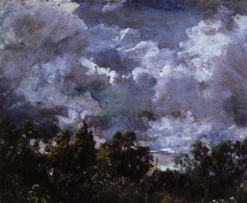 John Constable en studie av himmel och trad Germany oil painting art